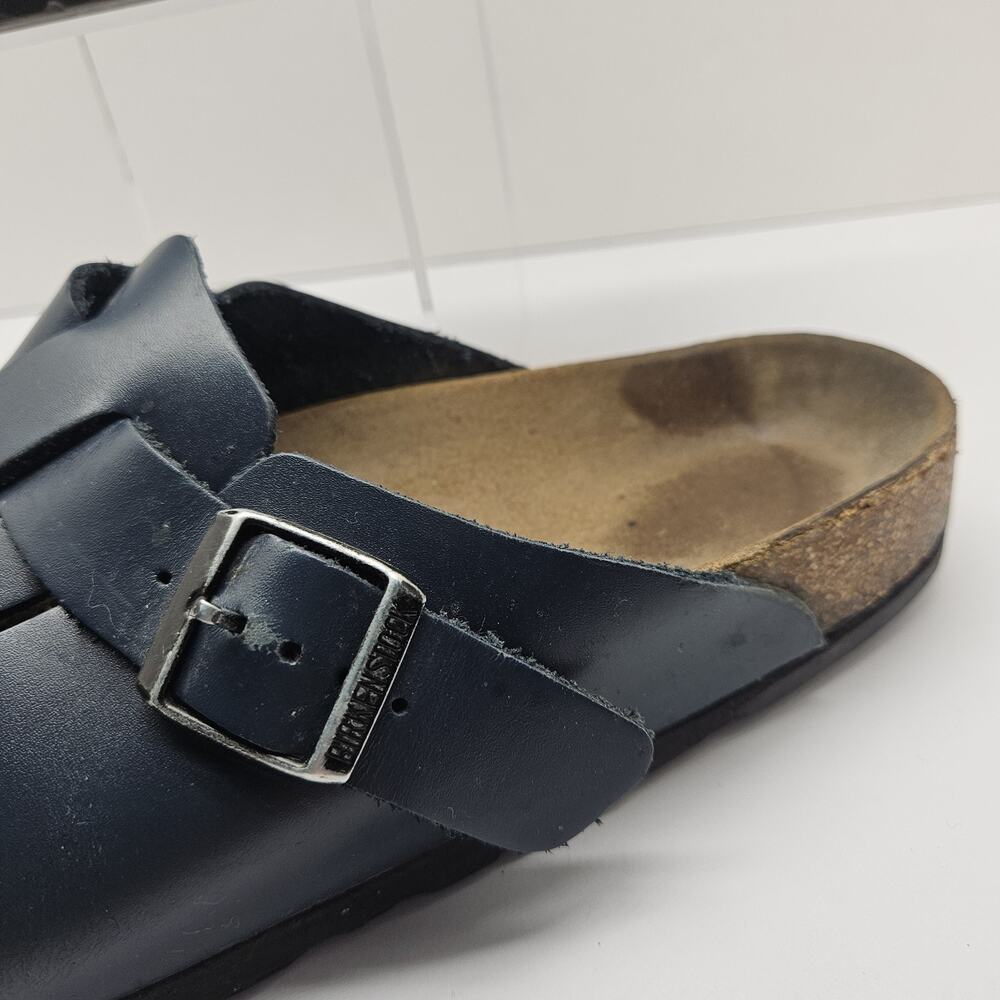 Birkenstock Boston Oiled Clog Mens Sz 44 (11) Blue Slip On Sandals - Picture 2 of 7
